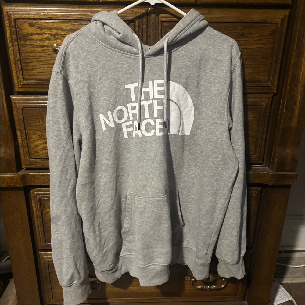 The North Face Gray Sweater Classic Logo Pullover